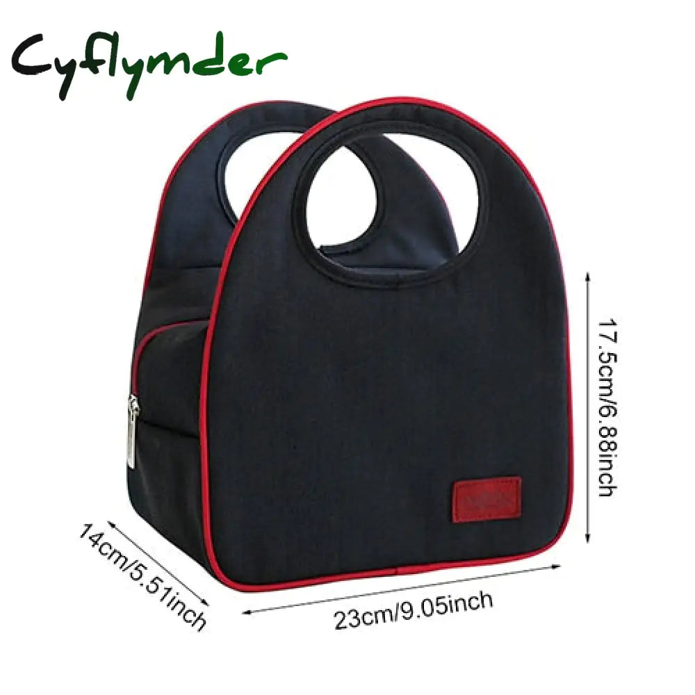 Cyflymder Thermal Lunch Bag Women Portable Insulated Cooler Bento Tote Family Travel Picnic Drink