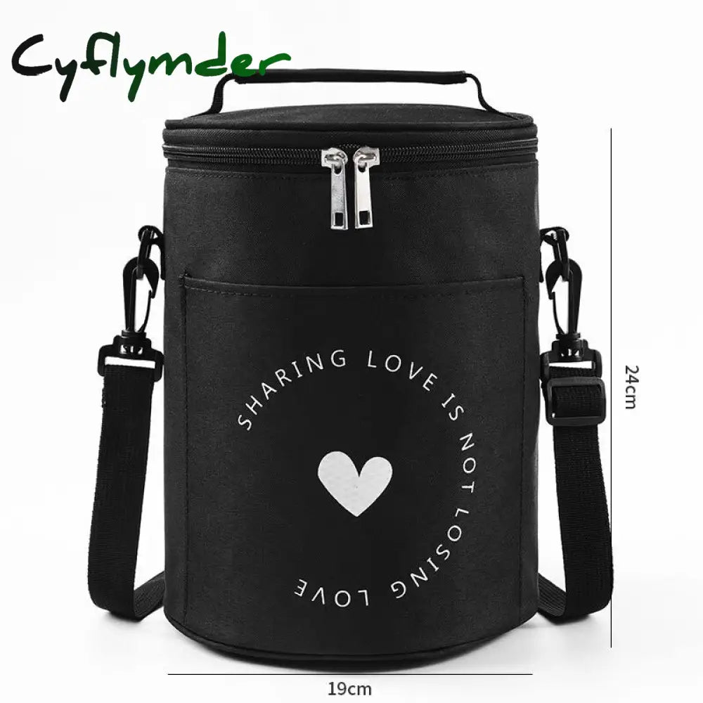 Cyflymder Thermal Lunch Bag Women Portable Insulated Cooler Bento Tote Family Travel Picnic Drink