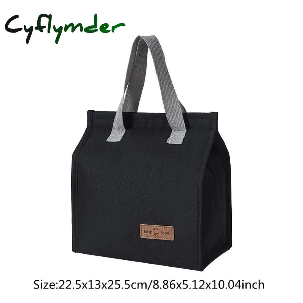 Cyflymder Thermal Lunch Bag Women Portable Insulated Cooler Bento Tote Family Travel Picnic Drink