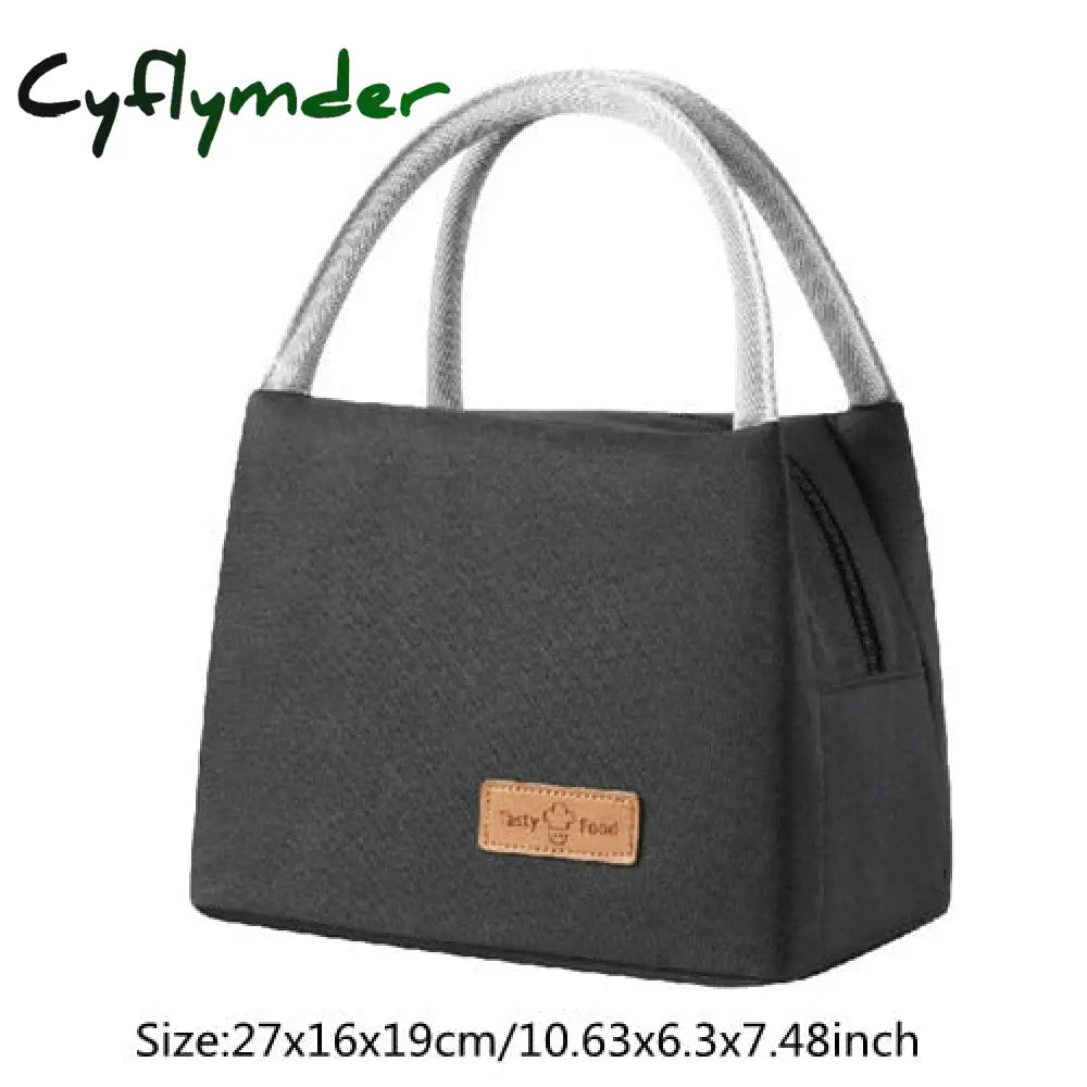 Cyflymder Thermal Lunch Bag Women Portable Insulated Cooler Bento Tote Family Travel Picnic Drink