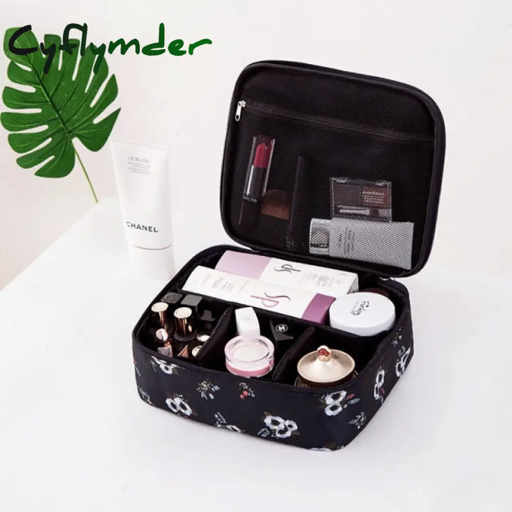 Cyflymder Thicken Oxford Multifunction Women Travel Storage Bag Toiletries Organize Cosmetic