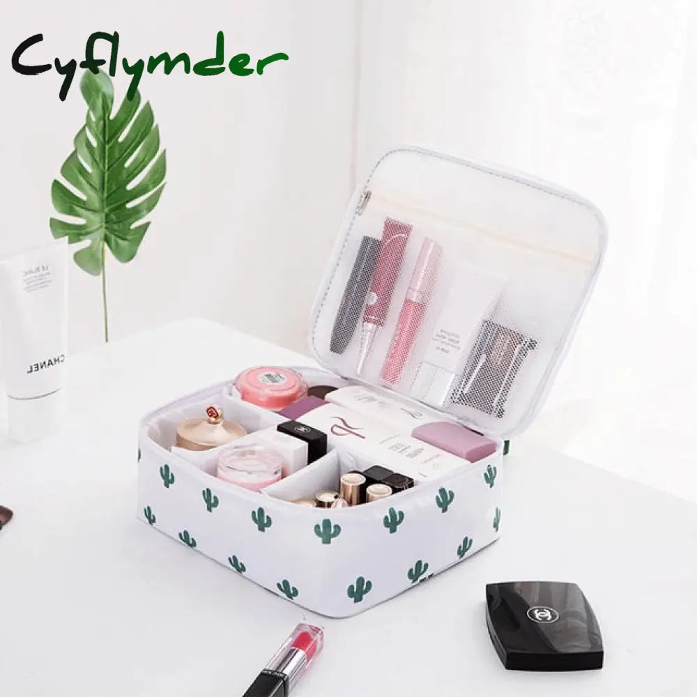 Cyflymder Thicken Oxford Multifunction Women Travel Storage Bag Toiletries Organize Cosmetic