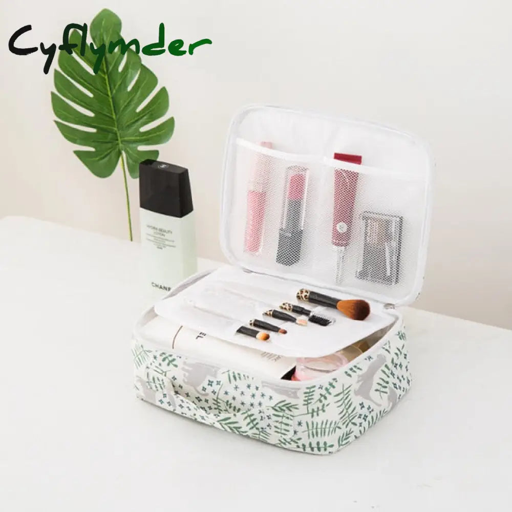 Cyflymder Thicken Oxford Multifunction Women Travel Storage Bag Toiletries Organize Cosmetic