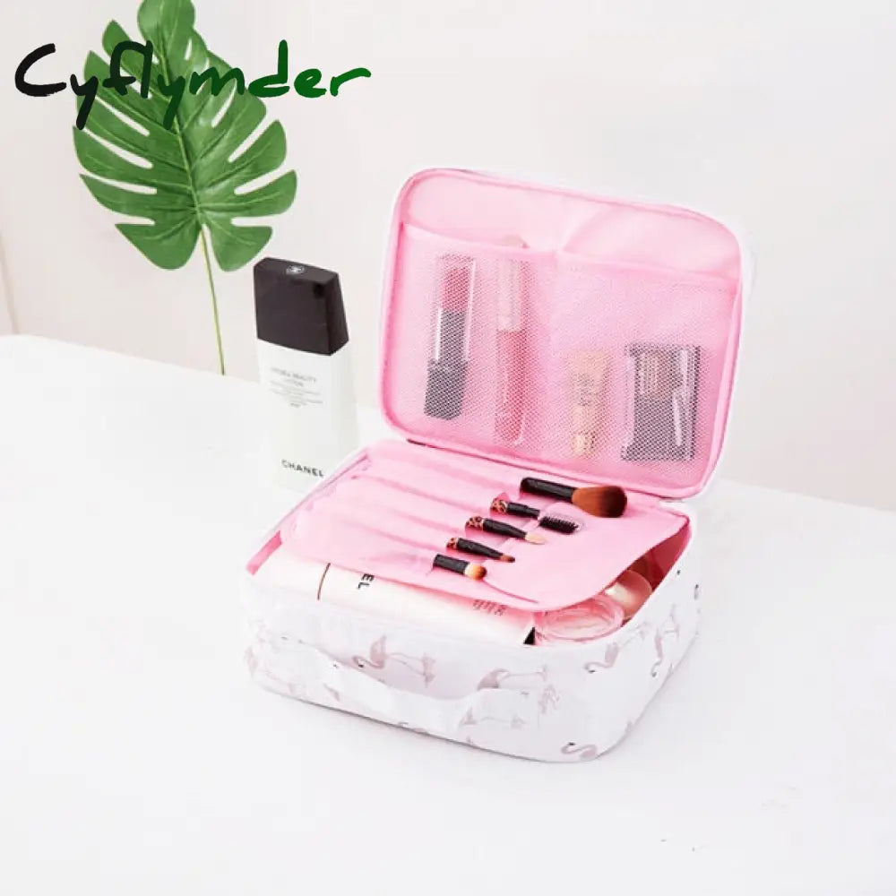 Cyflymder Thicken Oxford Multifunction Women Travel Storage Bag Toiletries Organize Cosmetic