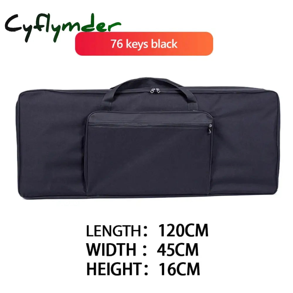 Cyflymder Thicker Nylon 54 61 76 88 Key Keyboard Bag Camouflage Instrument Waterproof Electronic