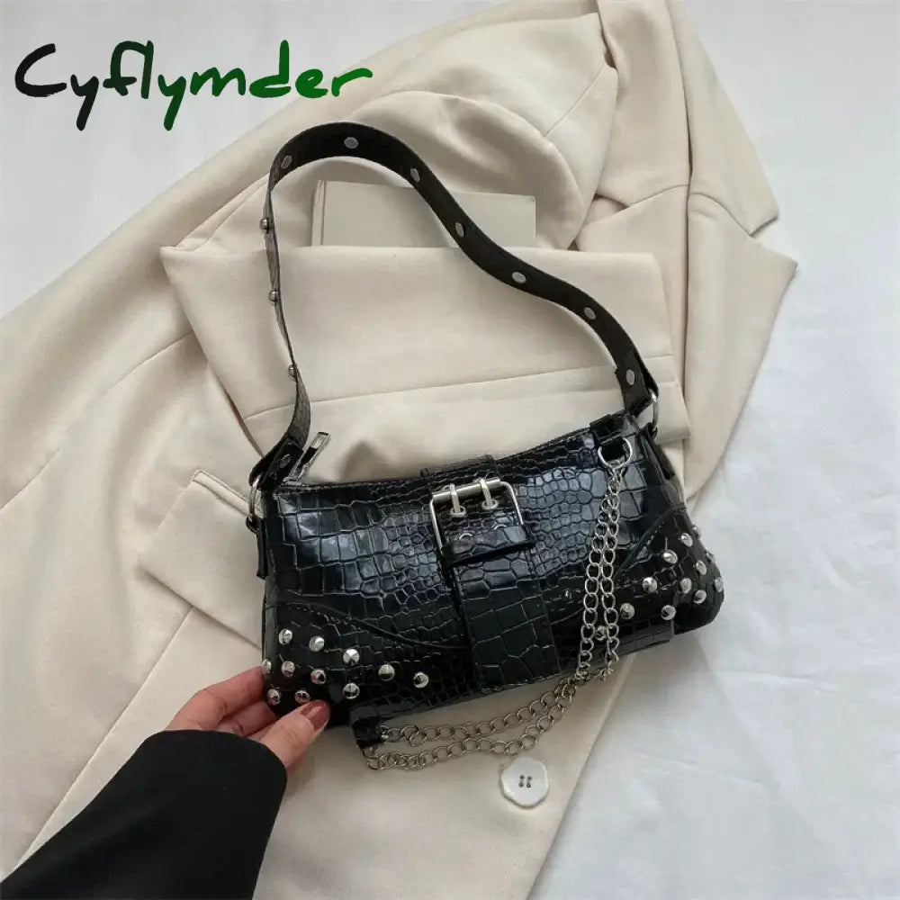 Cyflymder This Year New Lazy Style Retro Single Shoulder Underarm Bag Minimalist Tote Bag Large Capacity Commuting Bag