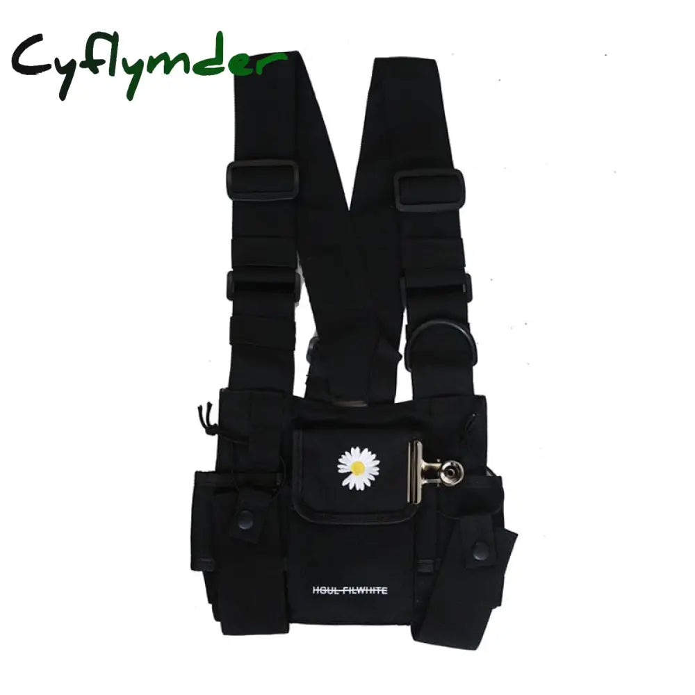 Cyflymder Tide Cool Women Chest Rig Bag Tactical Bags For Men Fashion Bullet Hip Hop Vest