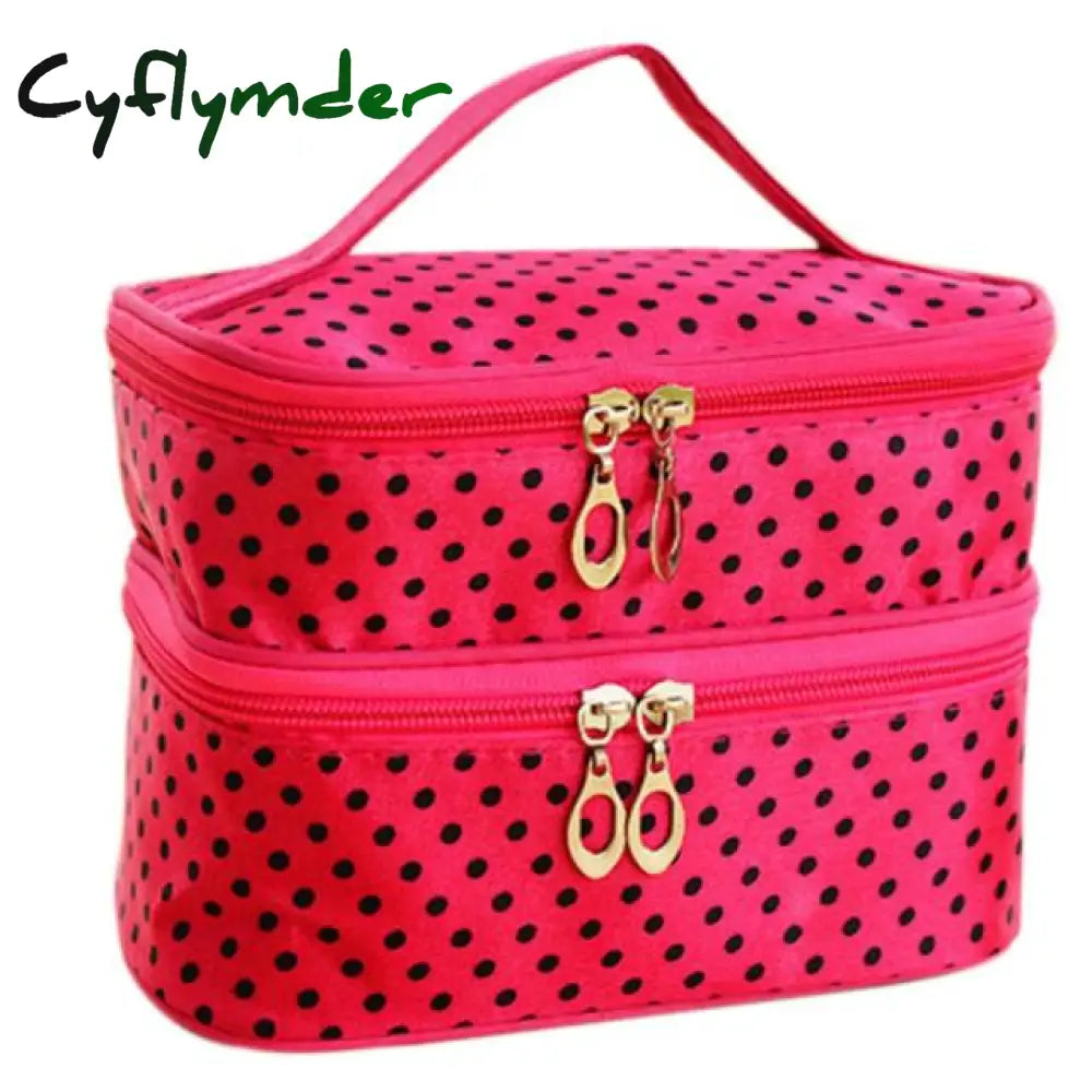 Cyflymder Toiletry Kit Travel Necessaries Toilet Necessaire For Women Make Up Makeup Cosmetic Bag