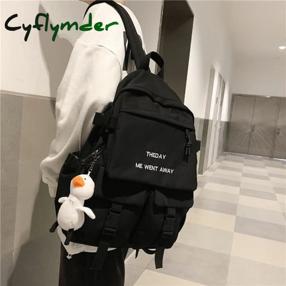 Cyflymder Tooling Style Women’s Backpacks Large Capacity School Bags For Teens Korean Harajuku