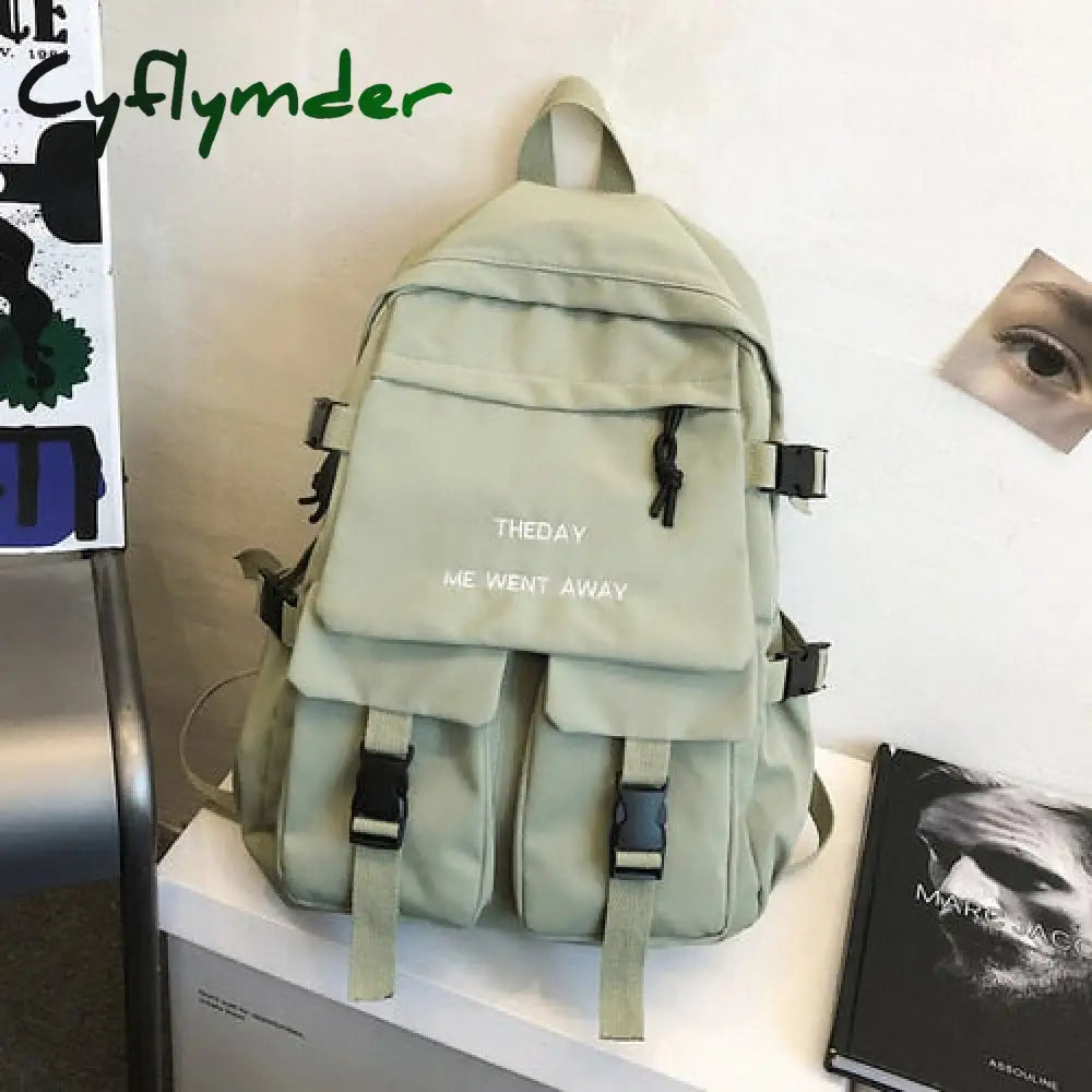 Cyflymder Tooling Style Women’s Backpacks Large Capacity School Bags For Teens Korean Harajuku