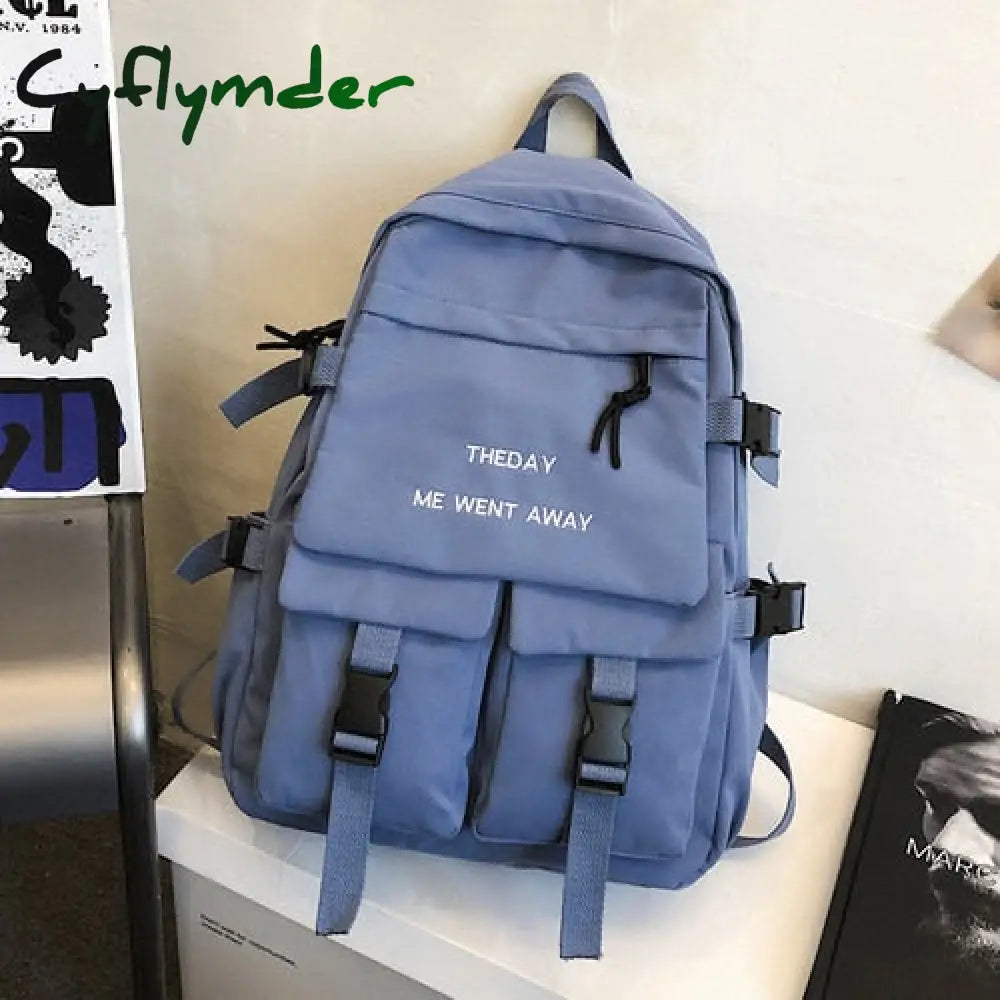 Cyflymder Tooling Style Women’s Backpacks Large Capacity School Bags For Teens Korean Harajuku