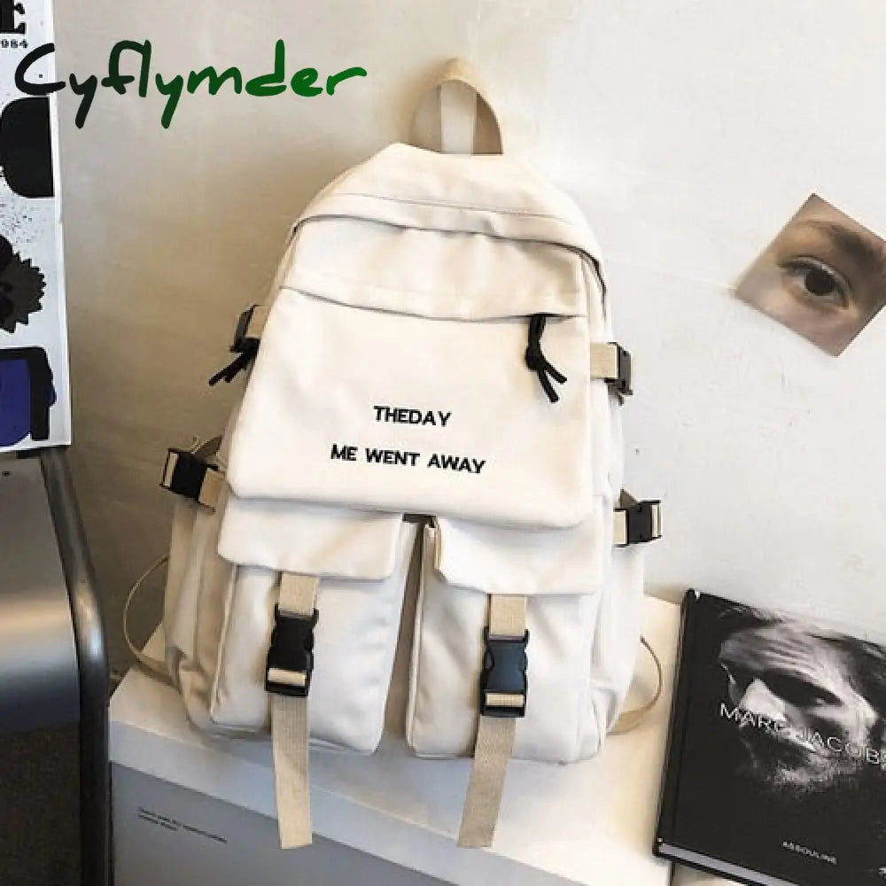 Cyflymder Tooling Style Women’s Backpacks Large Capacity School Bags For Teens Korean Harajuku