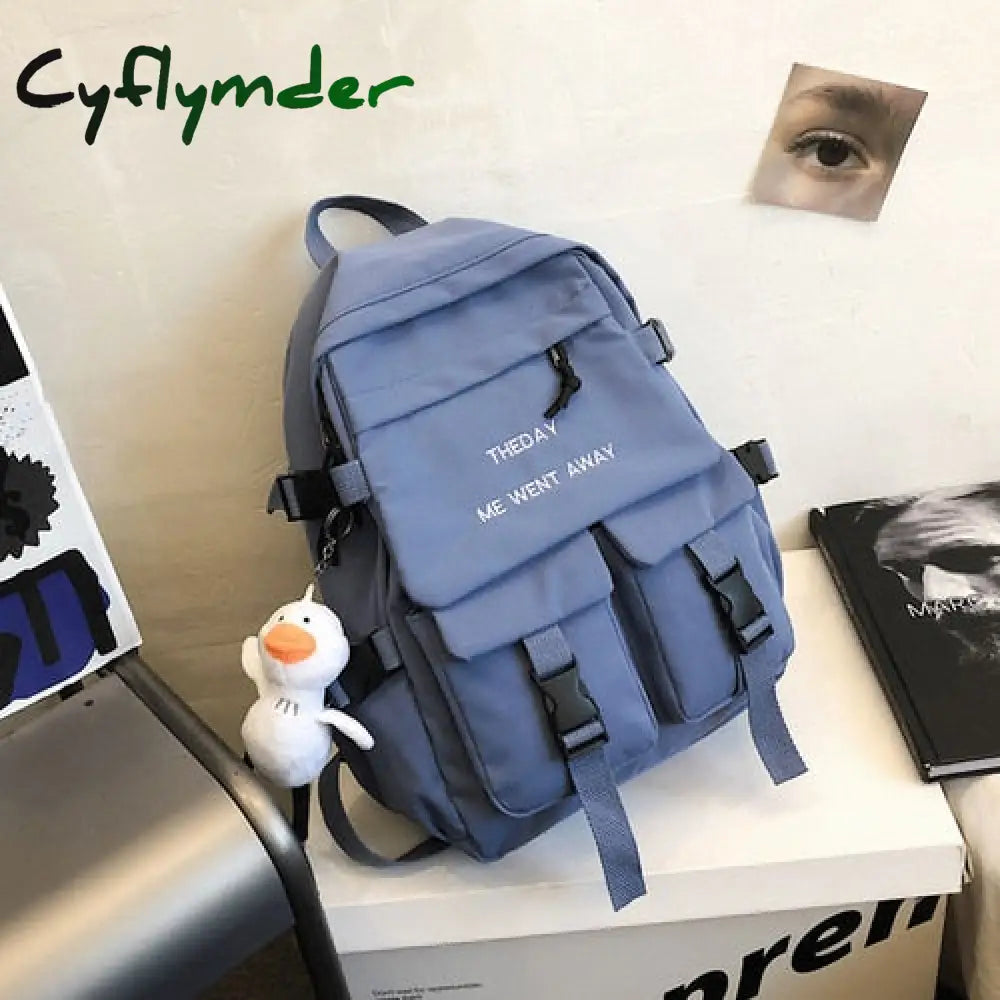 Cyflymder Tooling Style Women’s Backpacks Large Capacity School Bags For Teens Korean Harajuku