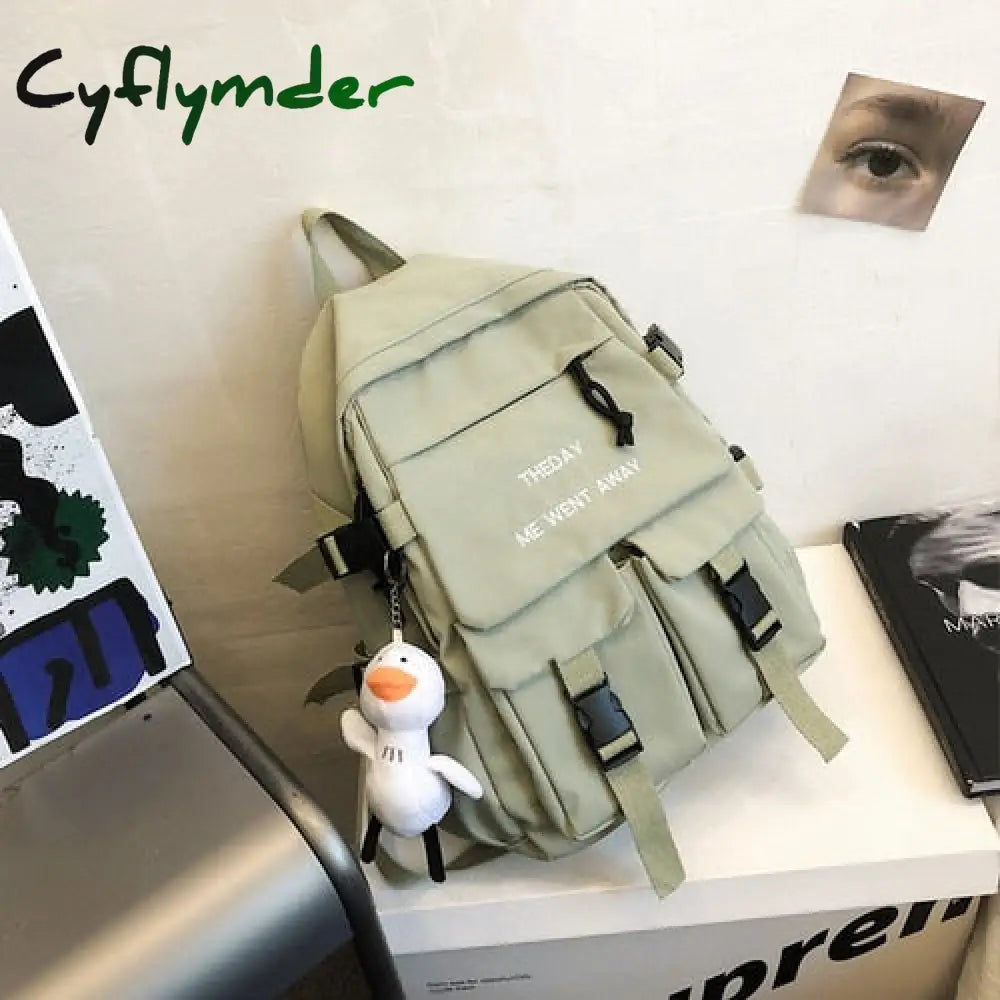 Cyflymder Tooling Style Women’s Backpacks Large Capacity School Bags For Teens Korean Harajuku