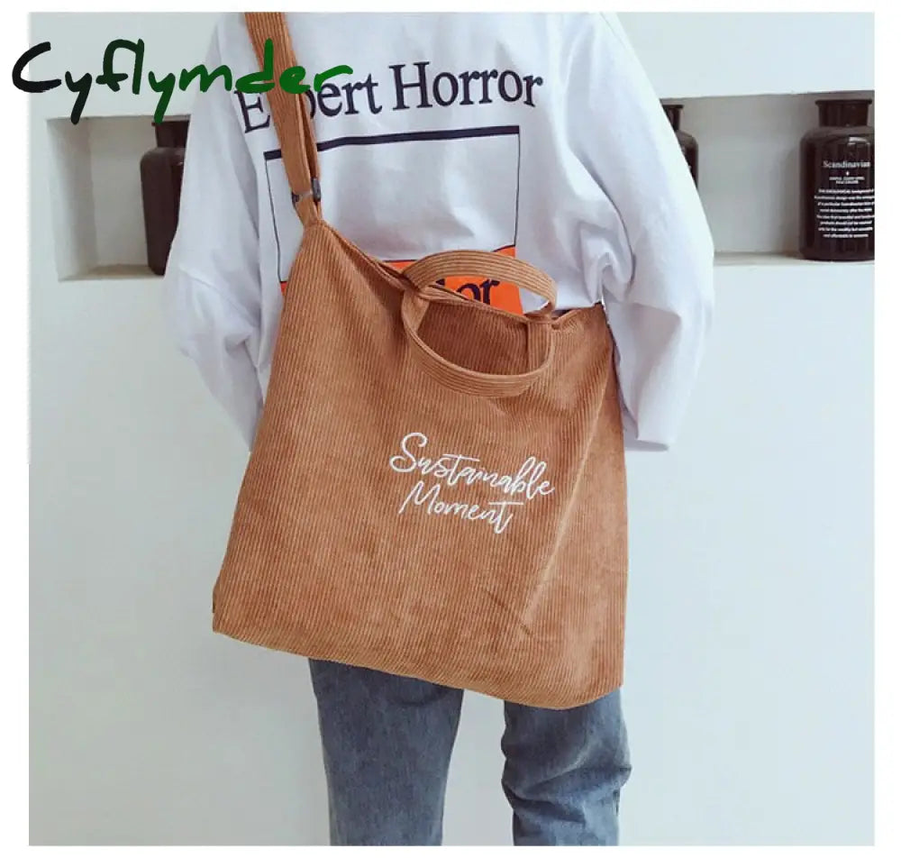 Cyflymder Tote Bag For Women Fashion Shopper Designer Handbags Large Capacity Solid Color