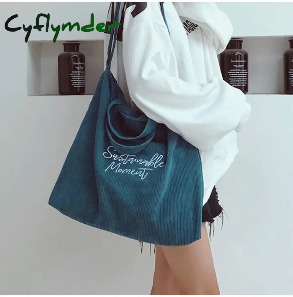 Cyflymder Tote Bag For Women Fashion Shopper Designer Handbags Large Capacity Solid Color