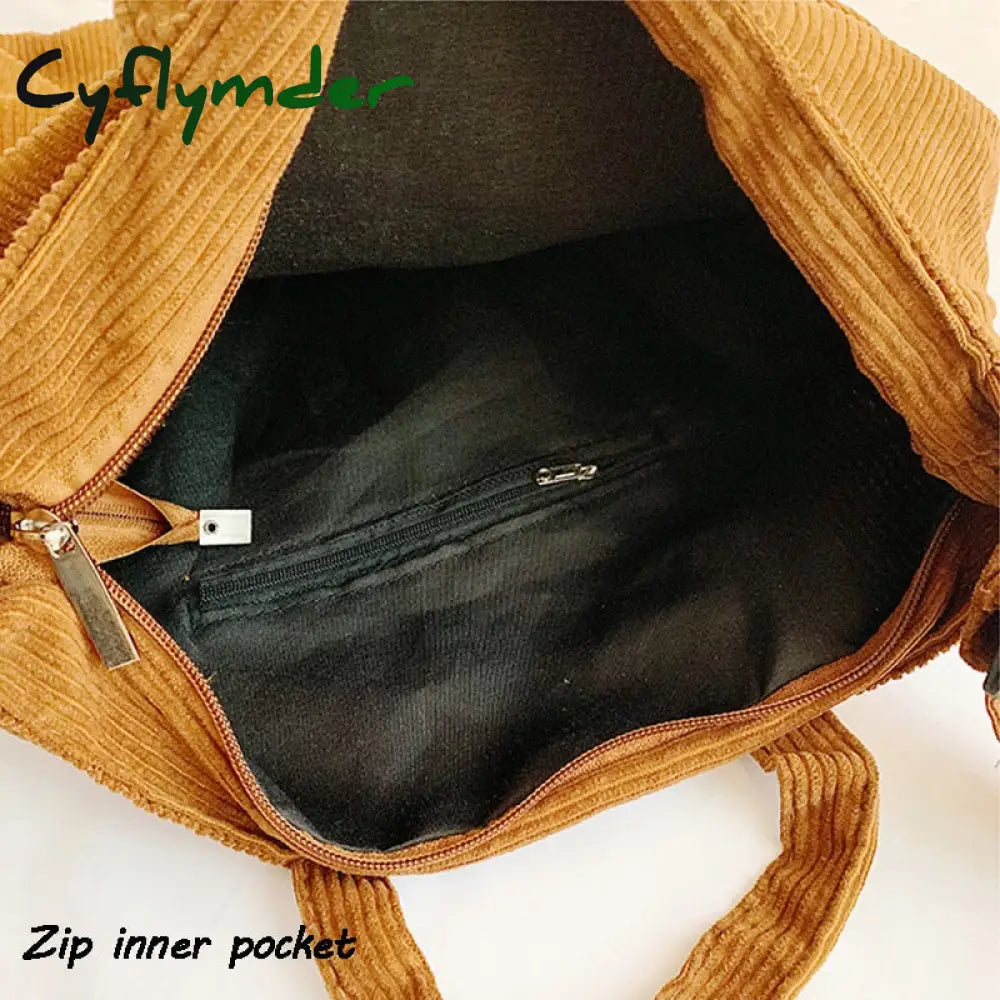 Cyflymder Tote Bag For Women Fashion Shopper Designer Handbags Large Capacity Solid Color