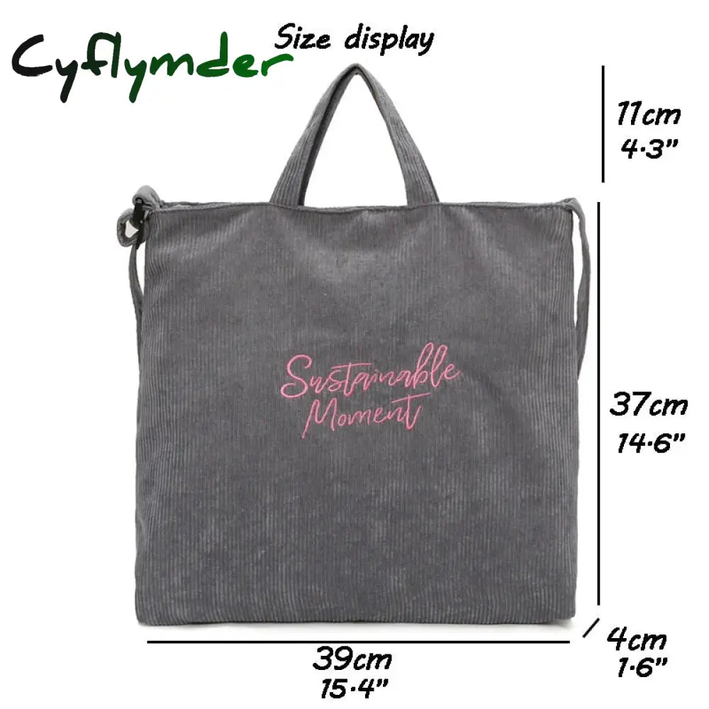 Cyflymder Tote Bag For Women Fashion Shopper Designer Handbags Large Capacity Solid Color