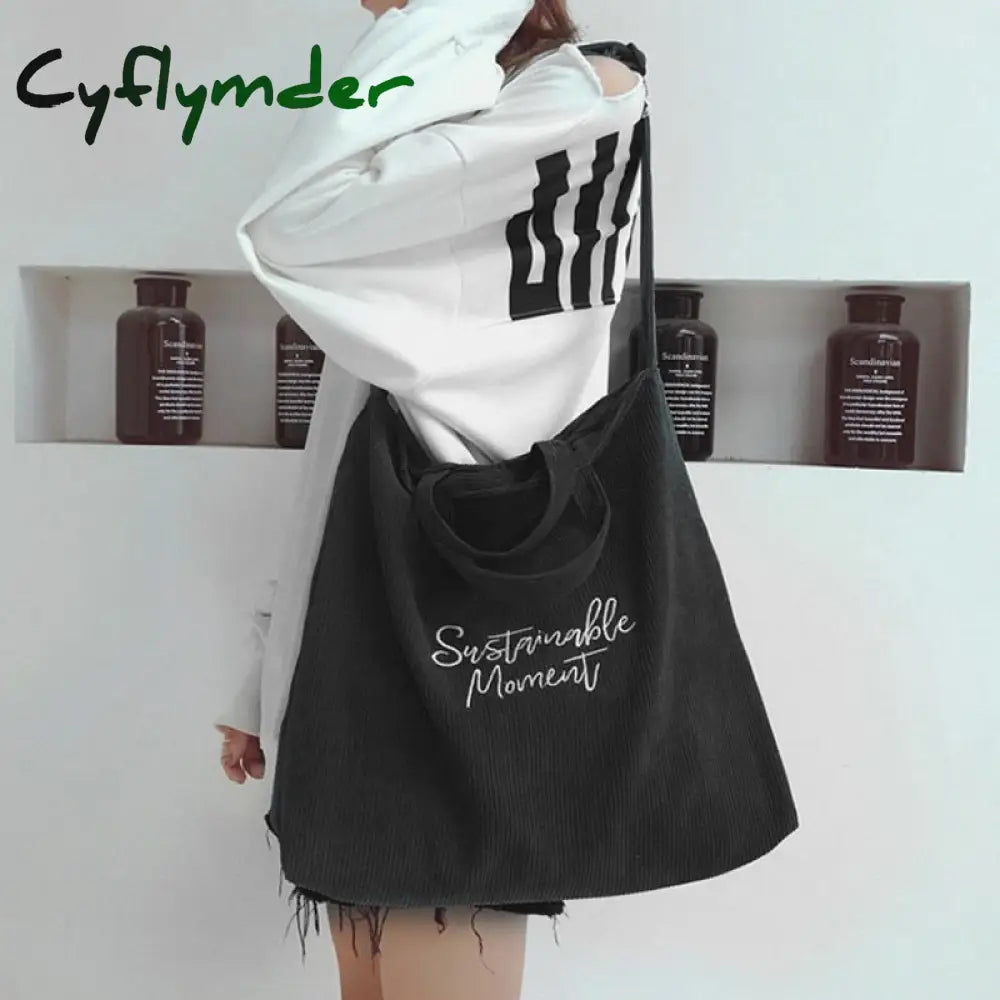 Cyflymder Tote Bag For Women Fashion Shopper Designer Handbags Large Capacity Solid Color