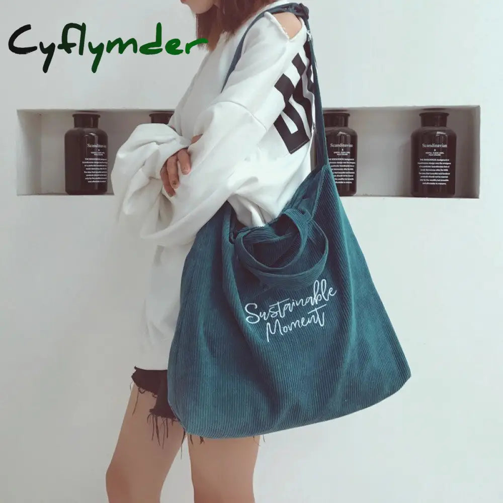 Cyflymder Tote Bag For Women Fashion Shopper Designer Handbags Large Capacity Solid Color