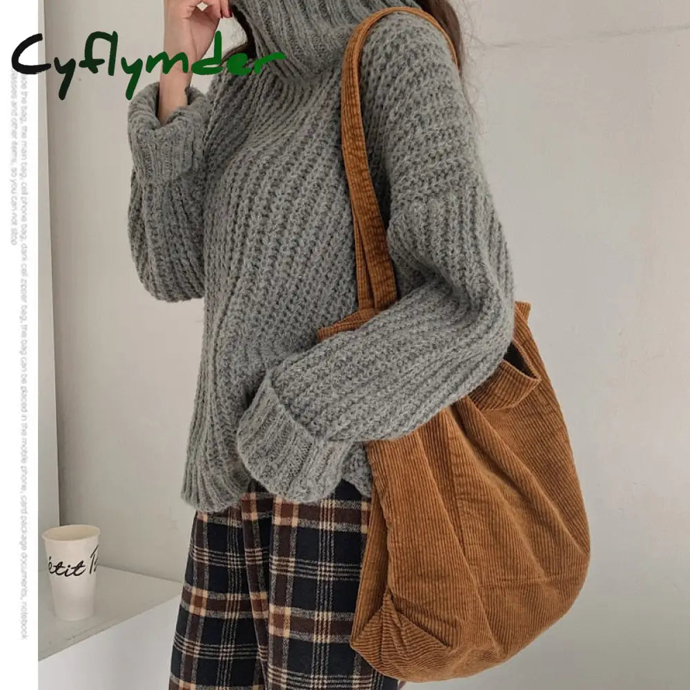 Cyflymder Tote Bag Women Designer Handbags Shoppers Fashion Casual Minimalist Style Large Capacity