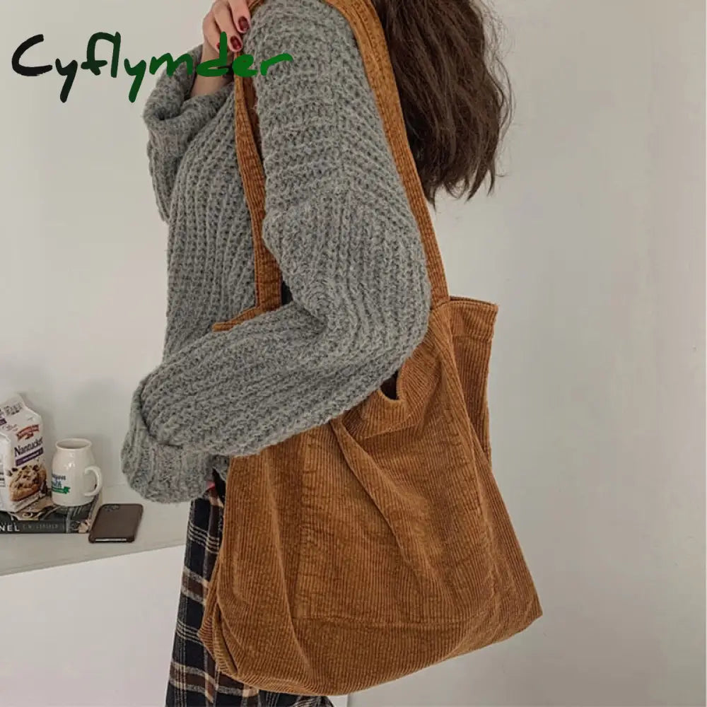 Cyflymder Tote Bag Women Designer Handbags Shoppers Fashion Casual Minimalist Style Large Capacity