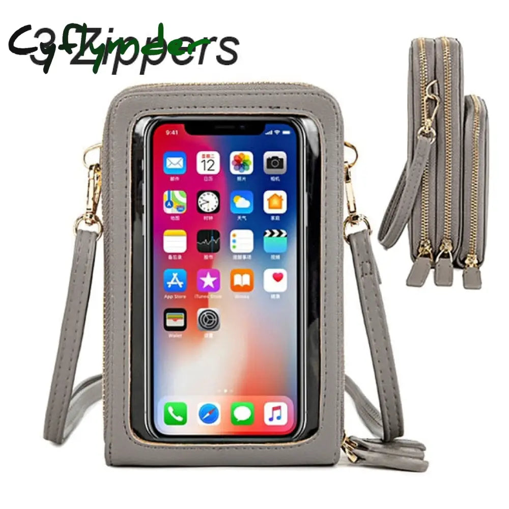 Cyflymder Touchable Cell Phone Shoulder Bags Women Multi-Functional Pocket Mini Crossbody Bag Card