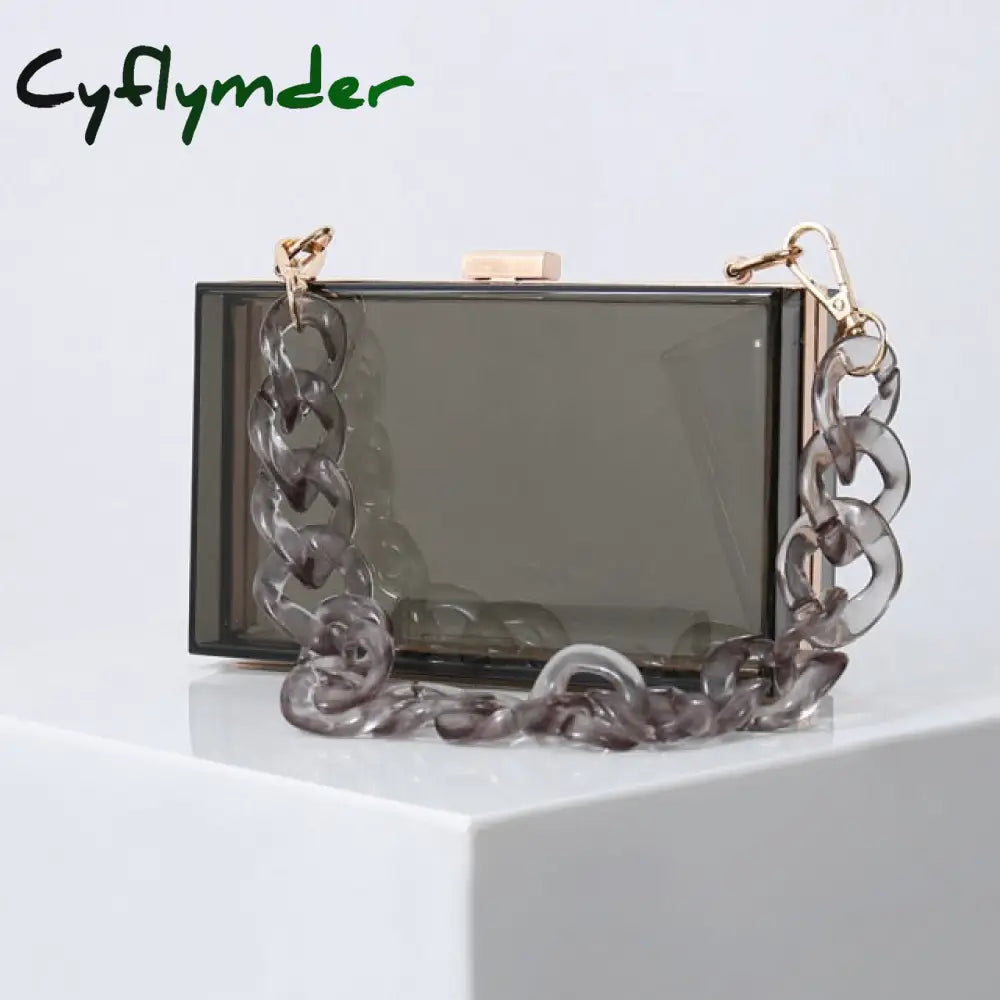 Cyflymder Transparent Bag Jelly Clutch Bags For Women Luxury Diamond Candy Color Ladies Blue