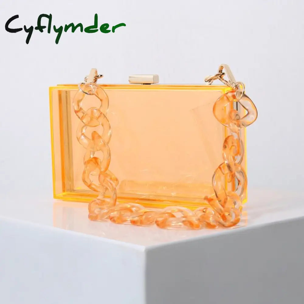 Cyflymder Transparent Bag Jelly Clutch Bags For Women Luxury Diamond Candy Color Ladies Blue