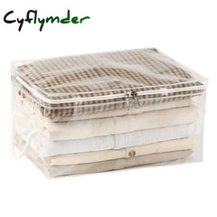 Transparent Storage Bags Clear Organizer Sweater Storage Case Bed Linen Sheet Waterproof Organizer Vinyl Foldable Storage Pouch