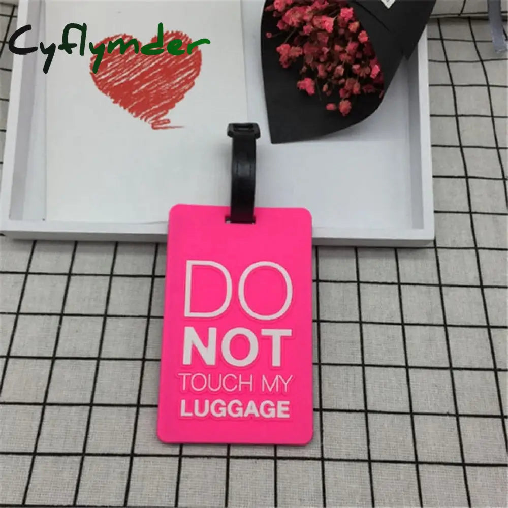 Cyflymder Travel Accessories Creative Luggage Tag Animal Cartoon Silica Gel Suitcase Id Addres
