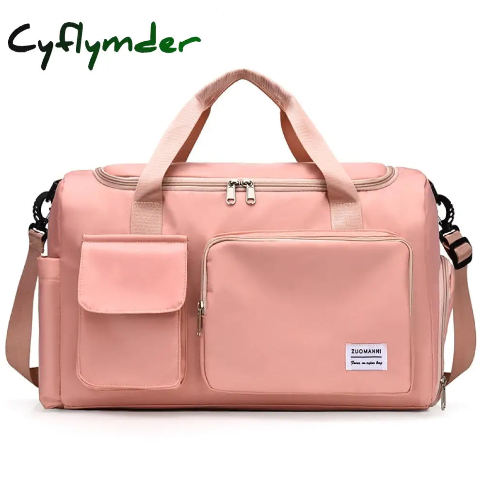 Cyflymder Travel Bag Luggage Handbag Women Shoulder Large Capacity Outdoor Waterproof Nylon Sports