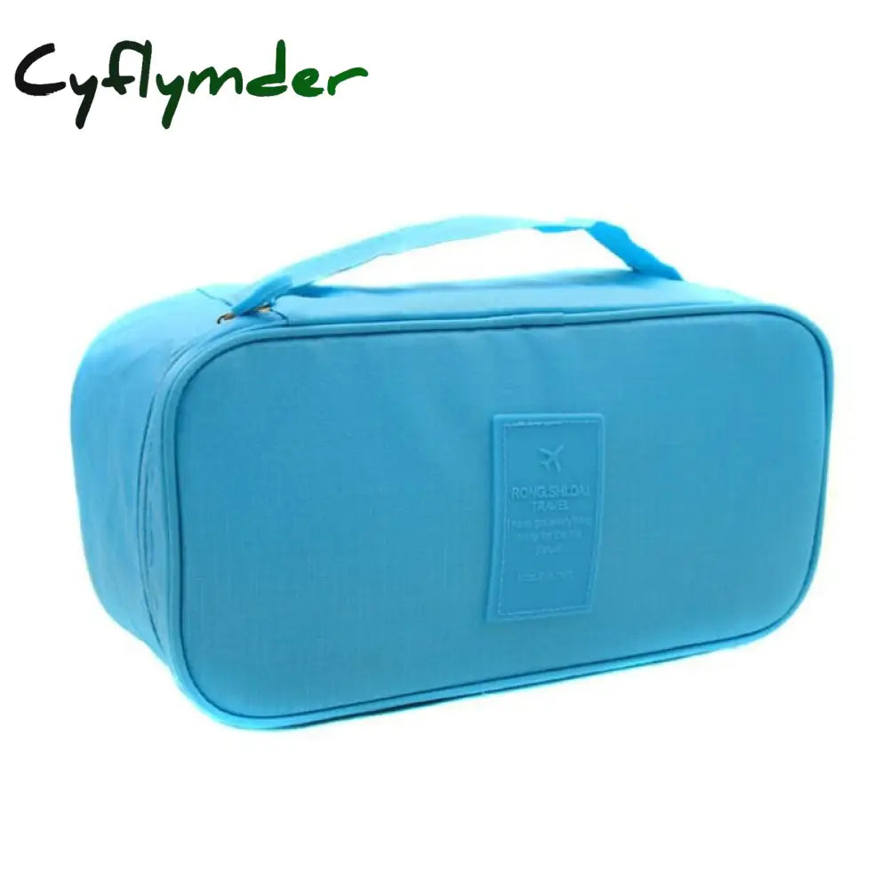 Cyflymder Travel Bra Bag Underwear Organizer Women Bedroom Packaging Cube Pouch And Panty Storage
