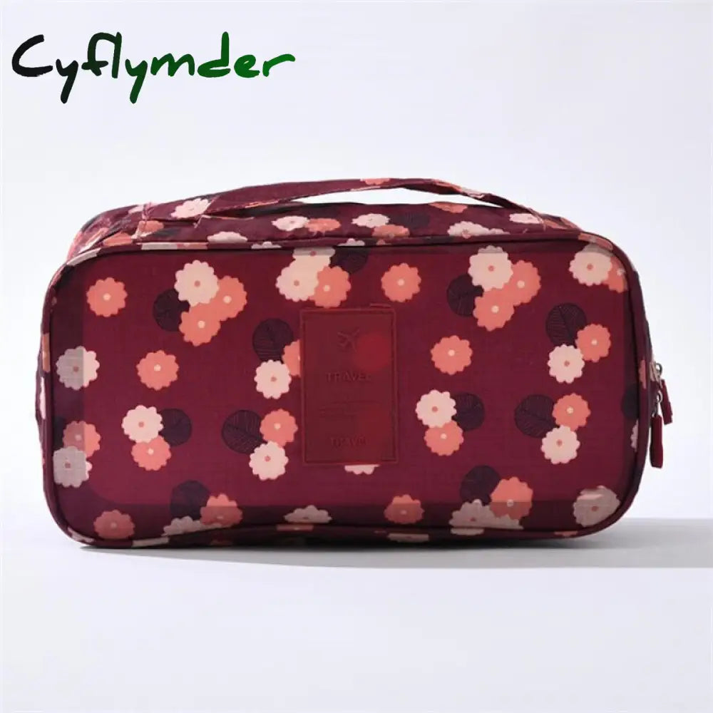 Cyflymder Travel Bra Bag Underwear Organizer Women Bedroom Packaging Cube Pouch And Panty Storage