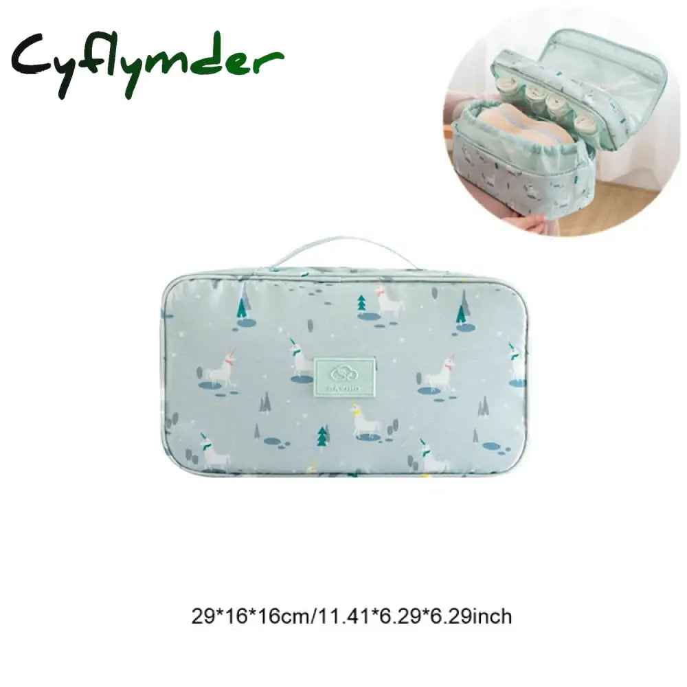 Cyflymder Travel Bra Organizer Underwear Storage Bag Women Men Socks Cosmetics Clothes Pouch Stuff