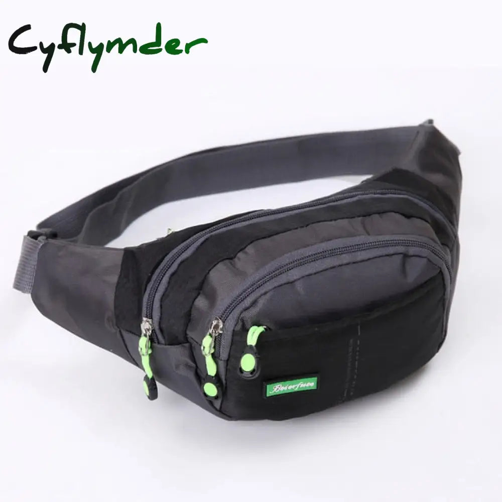 Cyflymder Travel Bum Bag Fanny Pack Waist Zipped Outdoor Sports Shoulder Pouch Men Women Packs