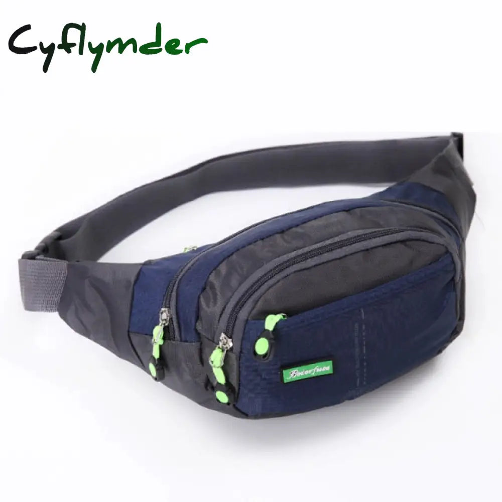 Cyflymder Travel Bum Bag Fanny Pack Waist Zipped Outdoor Sports Shoulder Pouch Men Women Packs