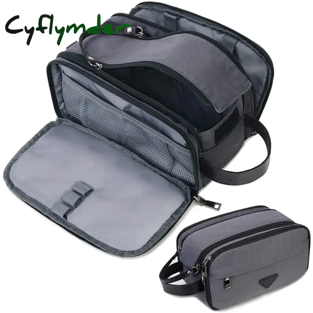 Cyflymder Travel Business Toiletry Bag Waterproof Shaving Dopp Kit For Men Women Shower Bathroom