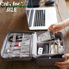 Cyflymder Travel Cable Bag Portable Digital Usb Gadget Organizer Charger Wires Cosmetic Zipper