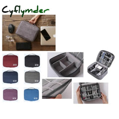 Cyflymder Travel Cable Bag Portable Digital Usb Gadget Organizer Charger Wires Cosmetic Zipper