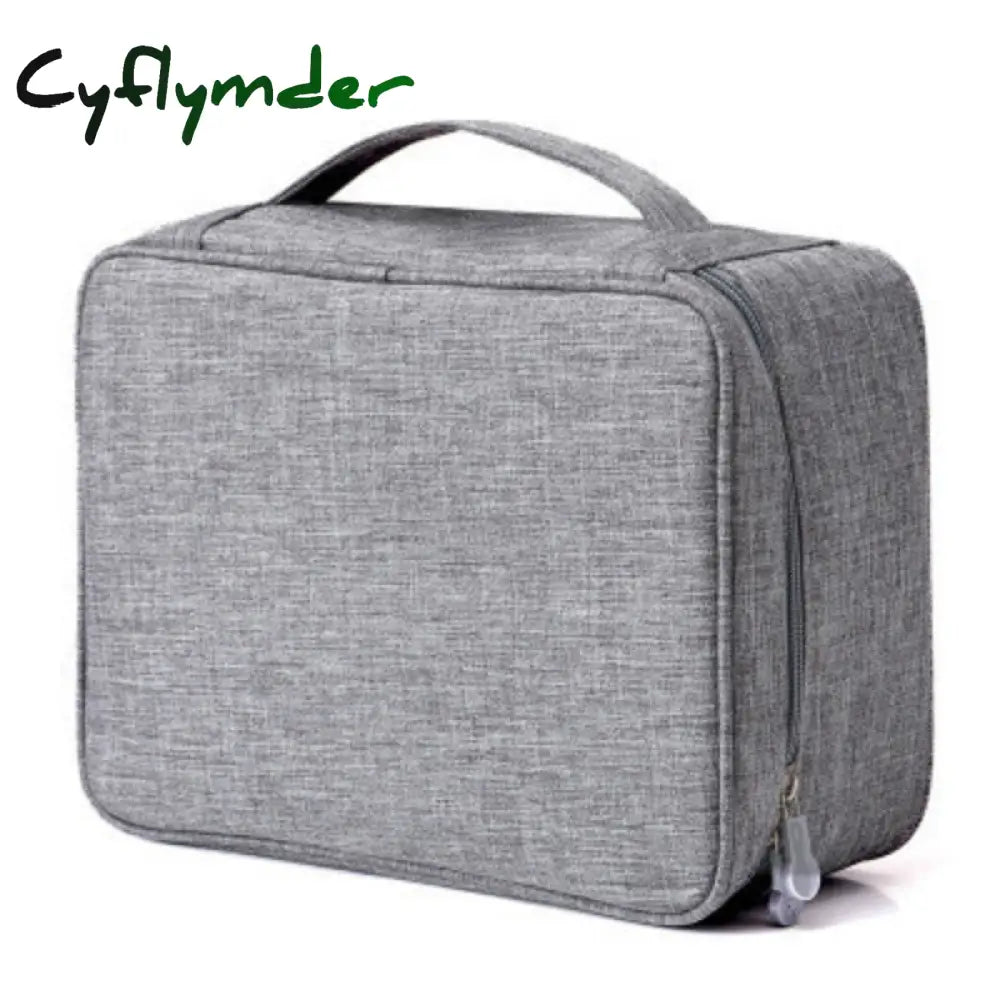 Cyflymder Travel Cable Bag Portable Digital Usb Gadget Organizer Charger Wires Cosmetic Zipper