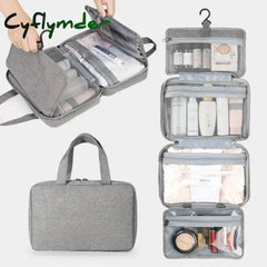 Cyflymder Travel Hanging Toiletry Bag Water-Proof Cosmetic Storage Bathroom Beauty Wash