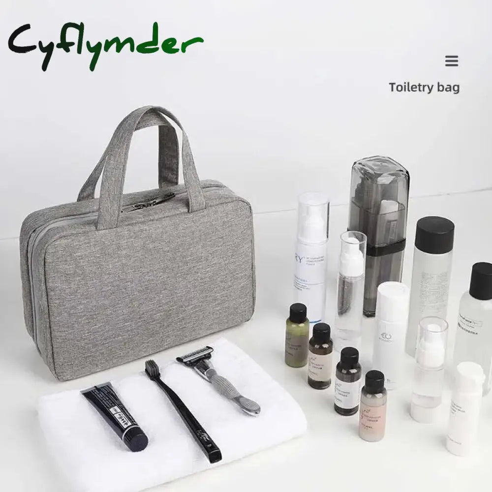 Cyflymder Travel Hanging Toiletry Bag Water-Proof Cosmetic Storage Bathroom Beauty Wash