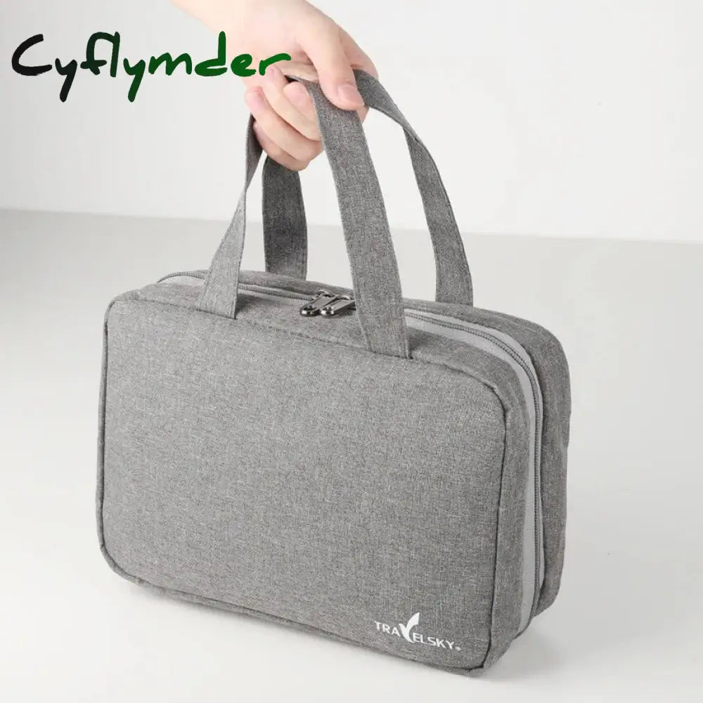 Cyflymder Travel Hanging Toiletry Bag Water-Proof Cosmetic Storage Bathroom Beauty Wash