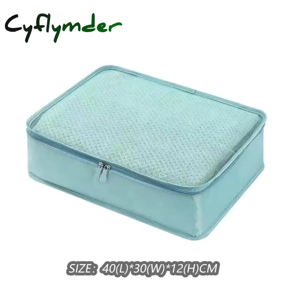 Cyflymder Travel Organizer Storage Bags Suitcase Packing Set Cases Portable Luggage Clothe Shoe