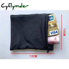 Cyflymder Travel Wrist Wallet Zipper Sport Belt Bag Pouch Portable Pocket Key For Storage Id Bank