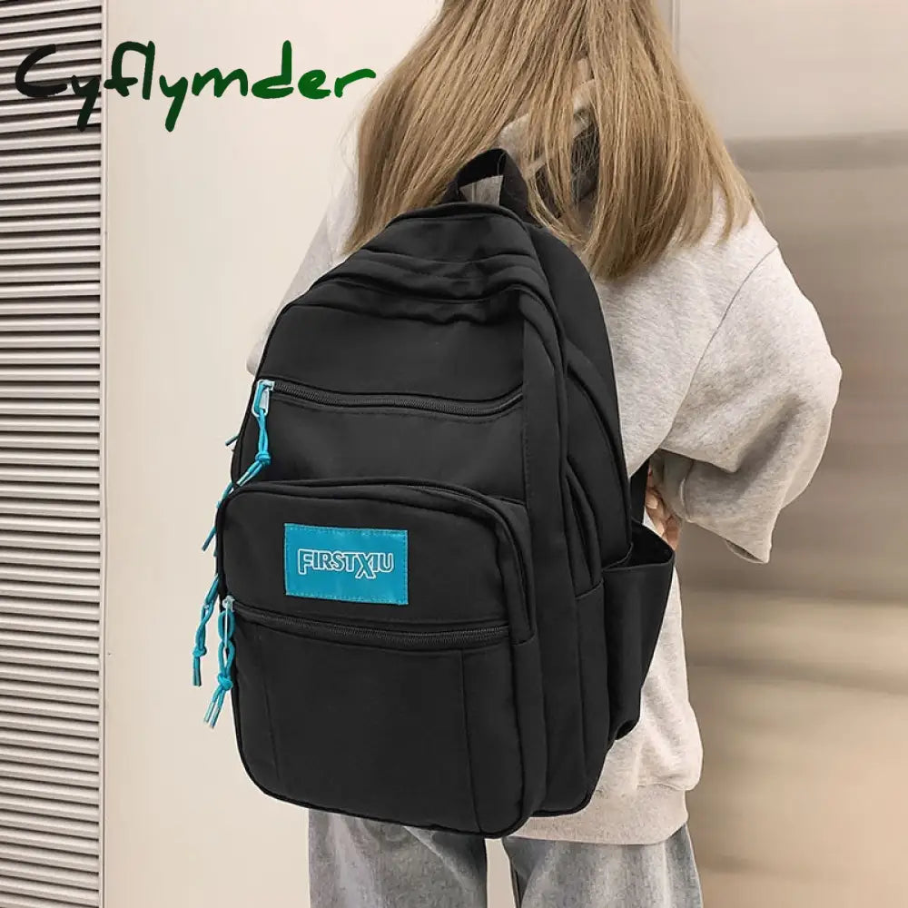 Cyflymder Trend Korean Women Backpack Large-Capacity College Student Schoolbag For Teenage Girl