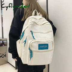 Cyflymder Trend Korean Women Backpack Large-Capacity College Student Schoolbag For Teenage Girl