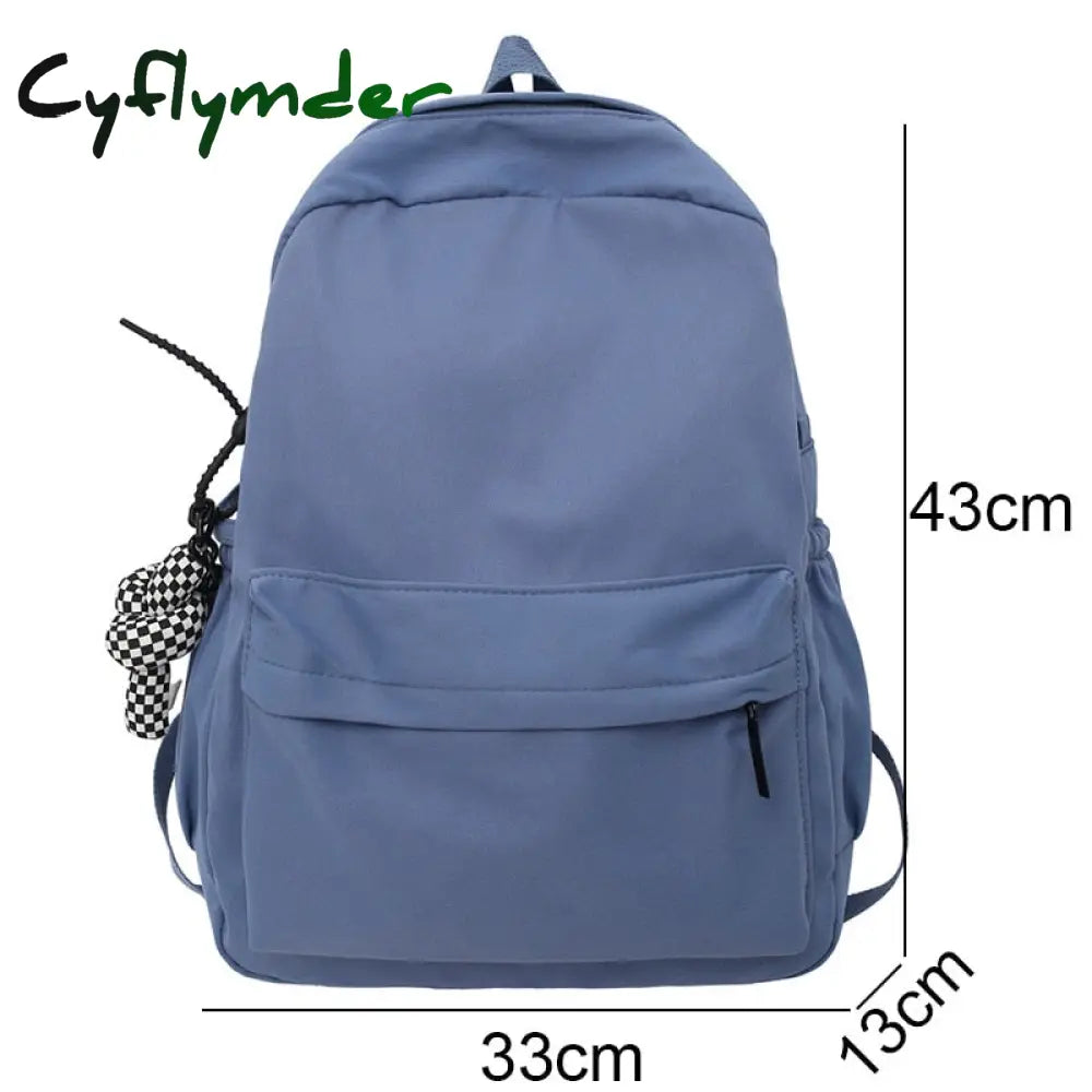 Cyflymder Trendy Female Waterproof Fashion Girl Travel Nylon Book Bags Women Student Laptop Cute