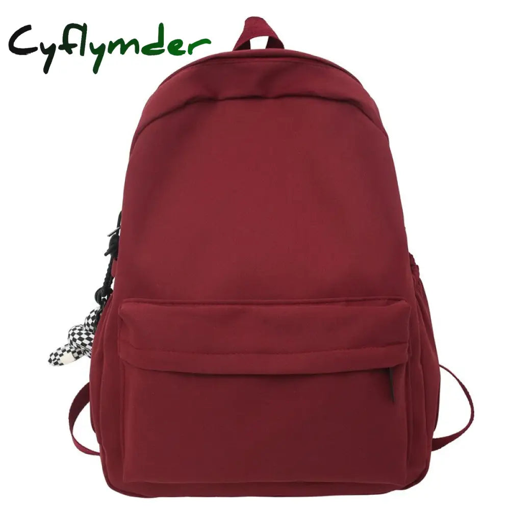 Cyflymder Trendy Female Waterproof Fashion Girl Travel Nylon Book Bags Women Student Laptop Cute